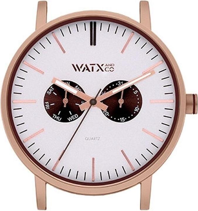 Produktbild Watx & Colors Unisex-Uhr WXCA2735 Grau Rosa Silberfarben (Ø 44 mm) (44 mm)
