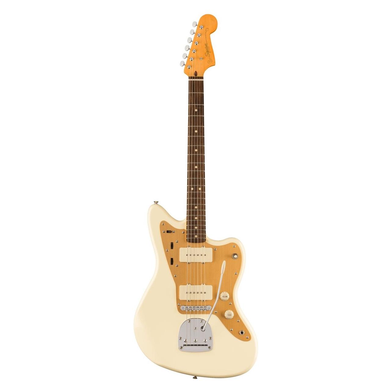 Fender J Mascis Jazzmaster Il Vintage White Elektrische Gitaar (E-Gitarre, Linde, Ahorn, Indian Laurel), Gitarre, Weiss