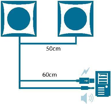 Produktbild MCL Mini Speakers 2 X 2w Rms