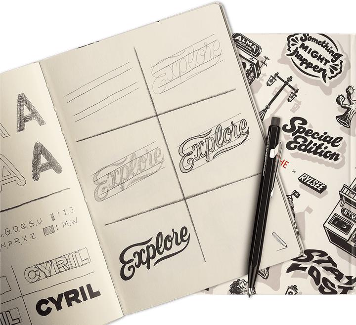 Image du produit Caran d'Ache Skizzenbuch Rylsee (148 x 210 mm, Blanc, Couverture rigide)