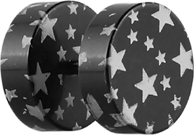 Immagine prodotto Star Piercing Tappo finto con stelle nero (Materiale sintetico, senza ottone)