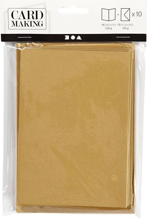 Actual product image Creativ Company Blank card gold, 10 pieces (10 pcs.)