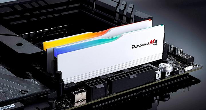 Actual product image G.Skill D532GB 6000-36 Ripjaws M5 wh K2 GSK (F5-6000J3636F16GX2-RM5RW) (2 x 16GB, 6000 MHz, DDR5 RAM, DIMM)