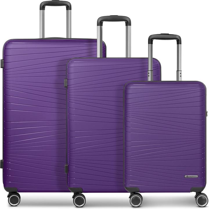 Immagine prodotto Franky Dallas 3.0 4 Rollen Kofferset 3-teilig mit Dehnfalte (188 l)