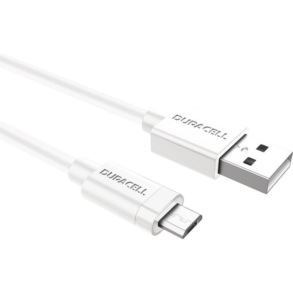 Duracell Sync/Charge Cable 2 Metre White (2 m, USB 2.0), USB Kabel
