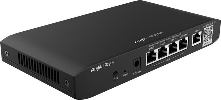 Immagine prodotto Ruijie Router Gigabit a 5 porte gestito dal cloud, 5 porte di servizio 1GE di cui 4 porte PoE/PoE+ con 54
