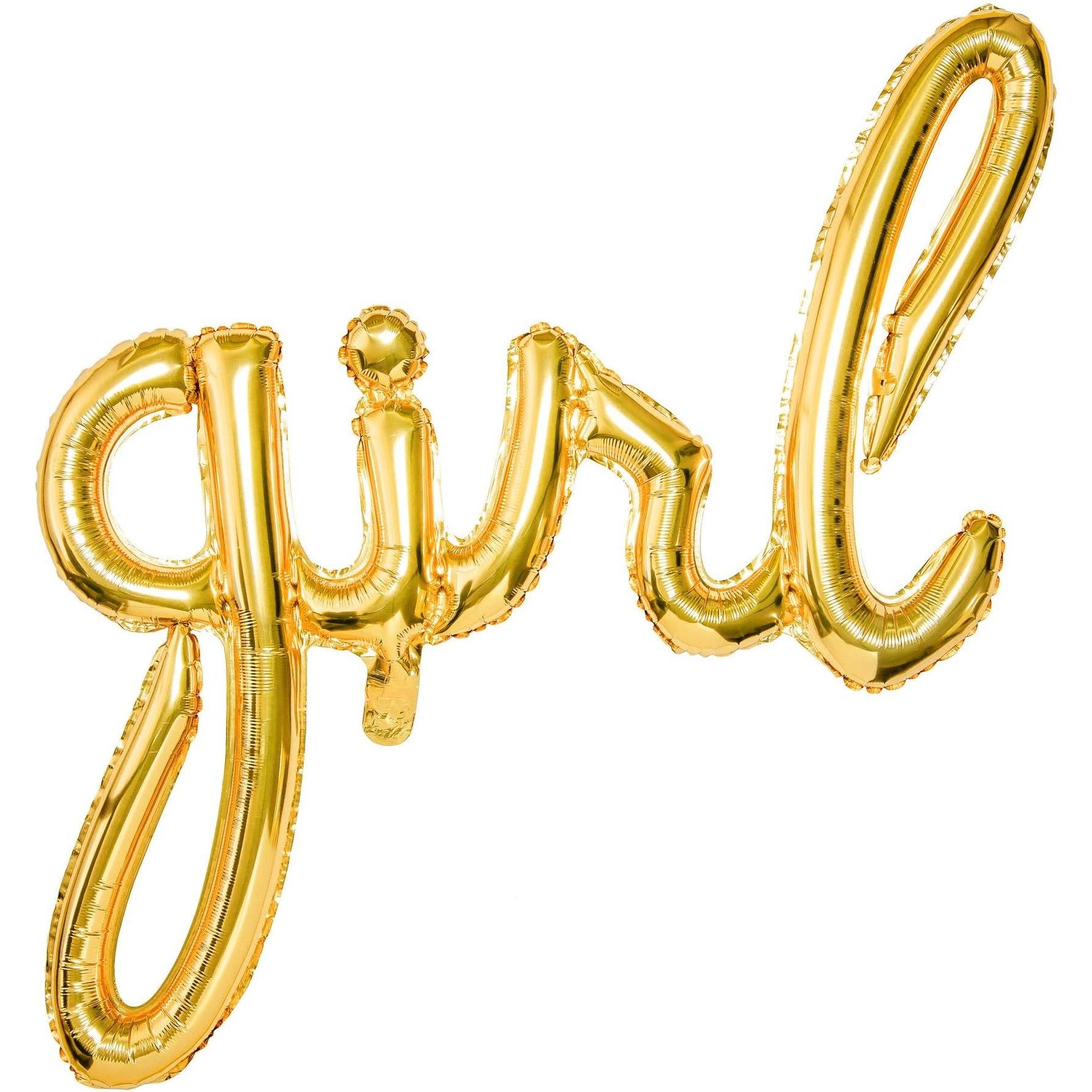 Partydeco Ballon Girl in Gold