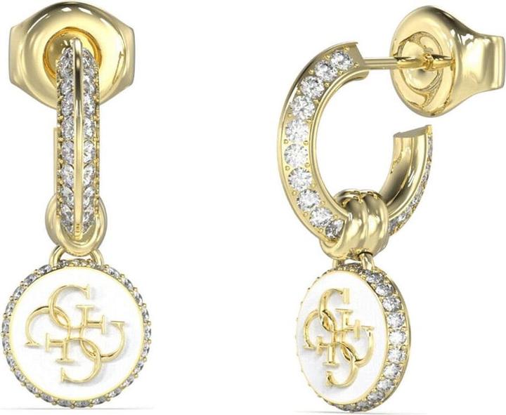 Guess Stylish gold-plated rings with zircons Knot You JUBE04054JWYGWHT/U (Surgical steel)