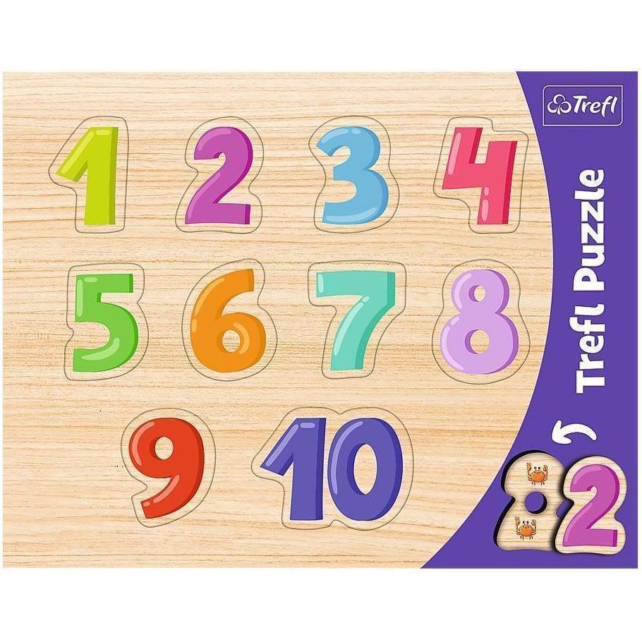 Trefl TR31304 - Puzzle Con Cornice Numeri 1-10 - 10 Pezzi (10 Pezzi)