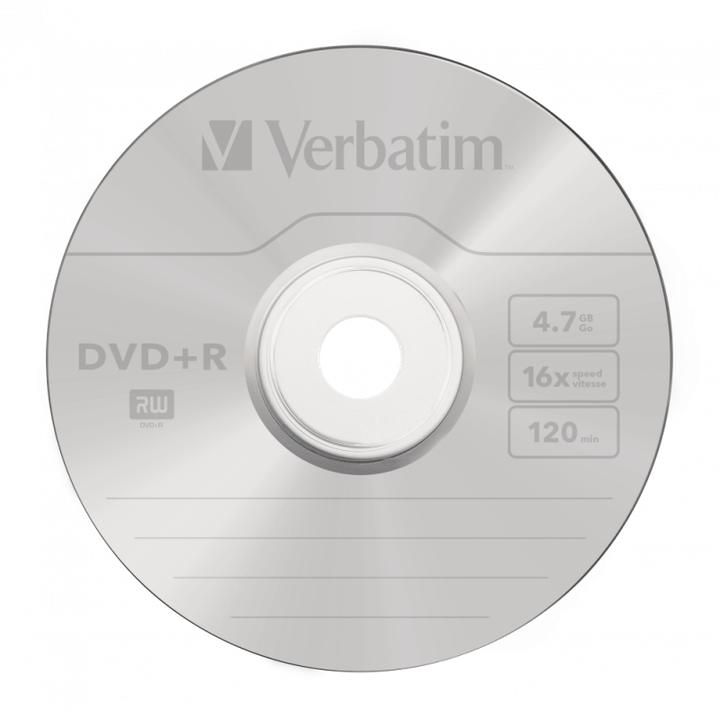 Produktbild Verbatim DVD+R, 4.7GB, 16x Spindel (25 x)