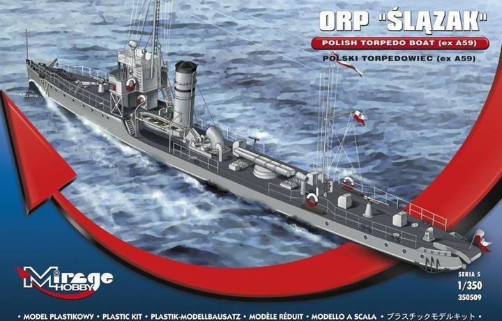 Actual product image Mirage Hobby ORP Slazak Polish Torpedo Boat (ex A59)