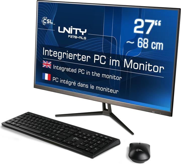 Actual product image CSL All-in-One-PC Unity F27B-ALS 512 GB 16 GB RAM Win 11 Pro (16 GB, 512 GB, Intel UHD Graphics)