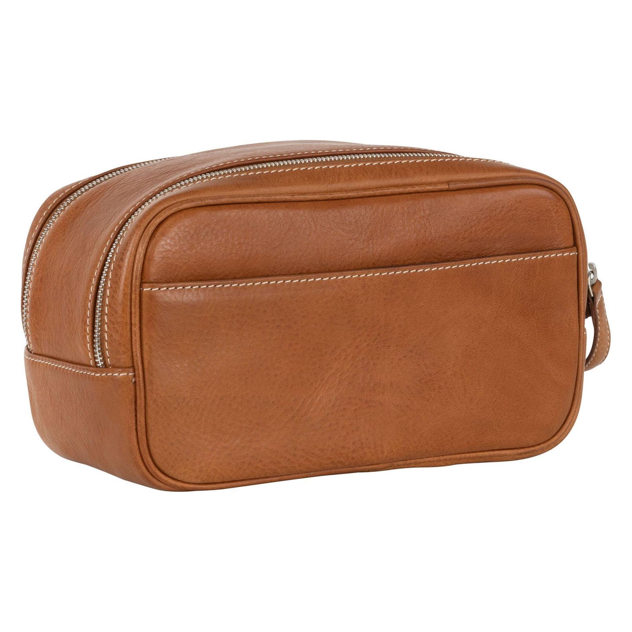 Leonhard Heyden, Necessaire, Bergamo Kulturbeutel Leder 27 Cm, Braun