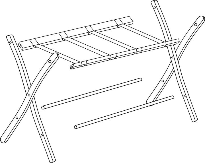 Produktbild Relaxdays Kofferständer (Kofferständer)