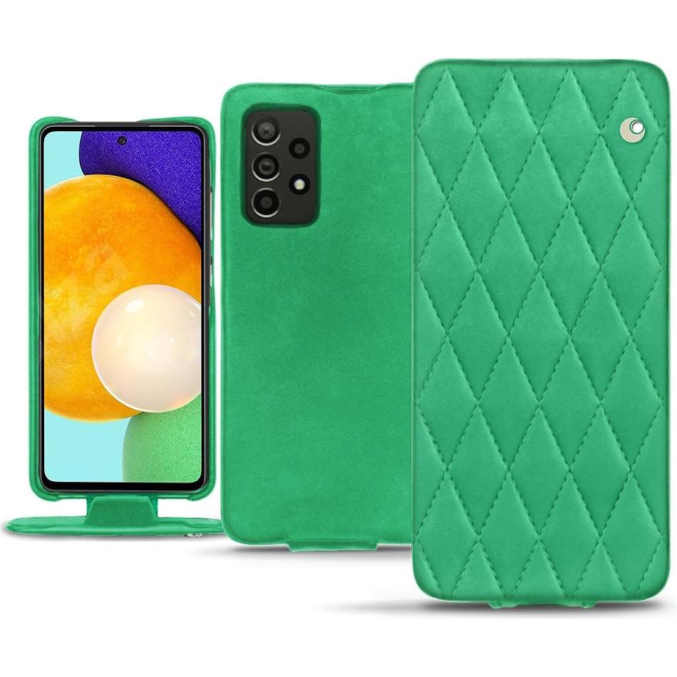 Noreve Lederschutzhülle vertikal (Samsung Galaxy A52), Smartphone Hülle, Violett