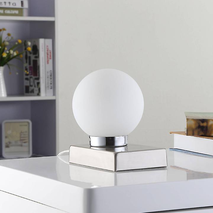 Image du produit Lindby Naomi lampe de table opale/chrome (E14)