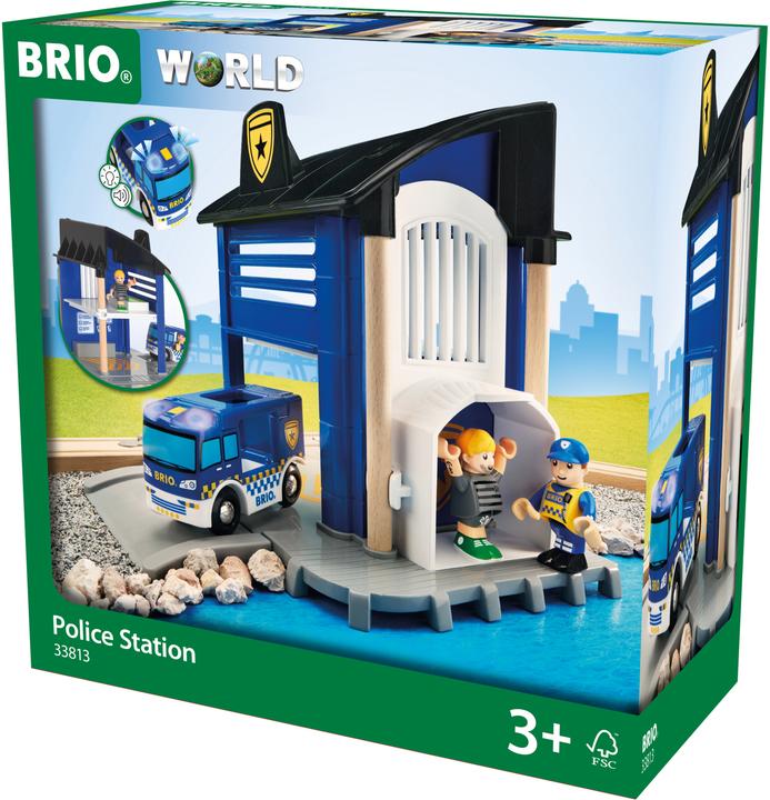 Produktbild Brio Polizeistation mit Einsatzfahrzeug