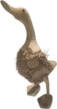 Produktbild Bekos Laufente aus Bambuswurzel und Tropenholz