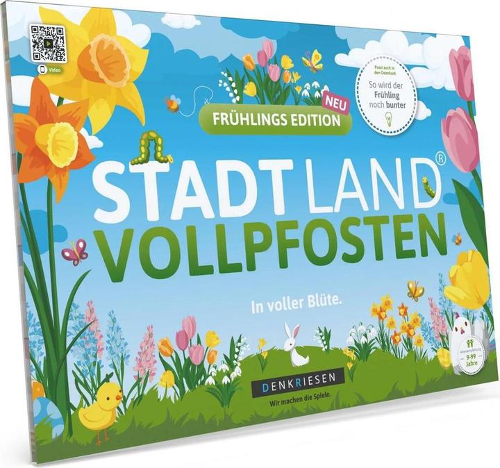 Produktbild Denkriesen Stadt Land Vollpfosten - A4 Block Frühlings Edition (d) (Deutsch, 2 - 8 Spieler)