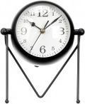 Image du produit Giftdecor horloge en fer forgé cadran ovale miroir noir 21cm