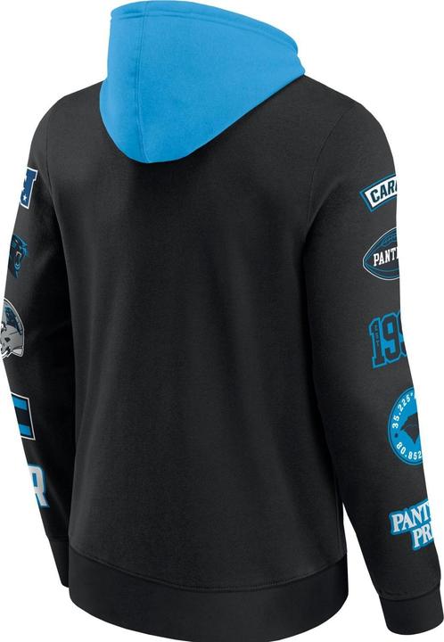 Immagine prodotto Fanatics Felpa con cappuccio con stampa sulle maniche dei Carolina Panthers NFL - S (S)