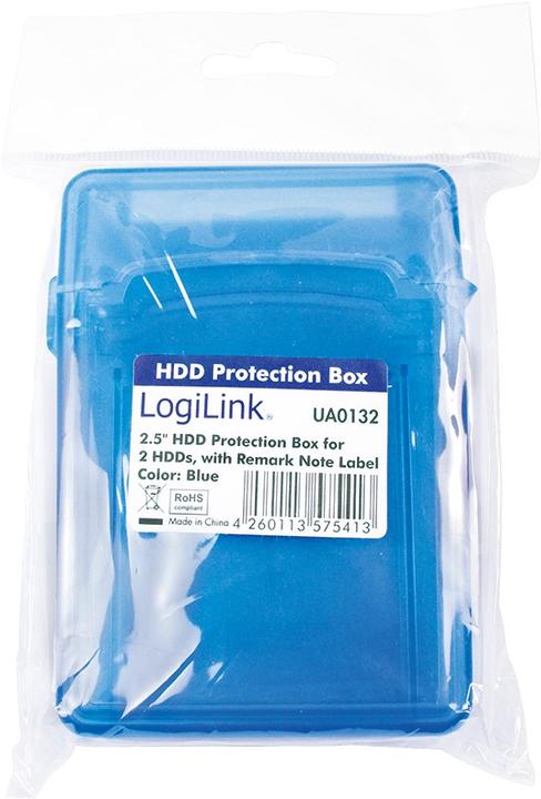 Produktbild LogiLink HDD-Box fr 2 x 2,5" Festplatten, blau