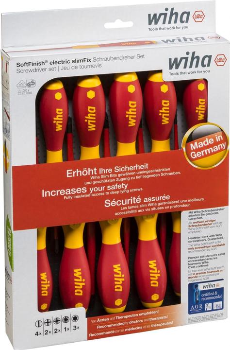 Actual product image Wiha Screwdriver set (Slotted screws, Torx (TX), Pozidriv cross recess (PZ), Phillipps cross recess (PH))