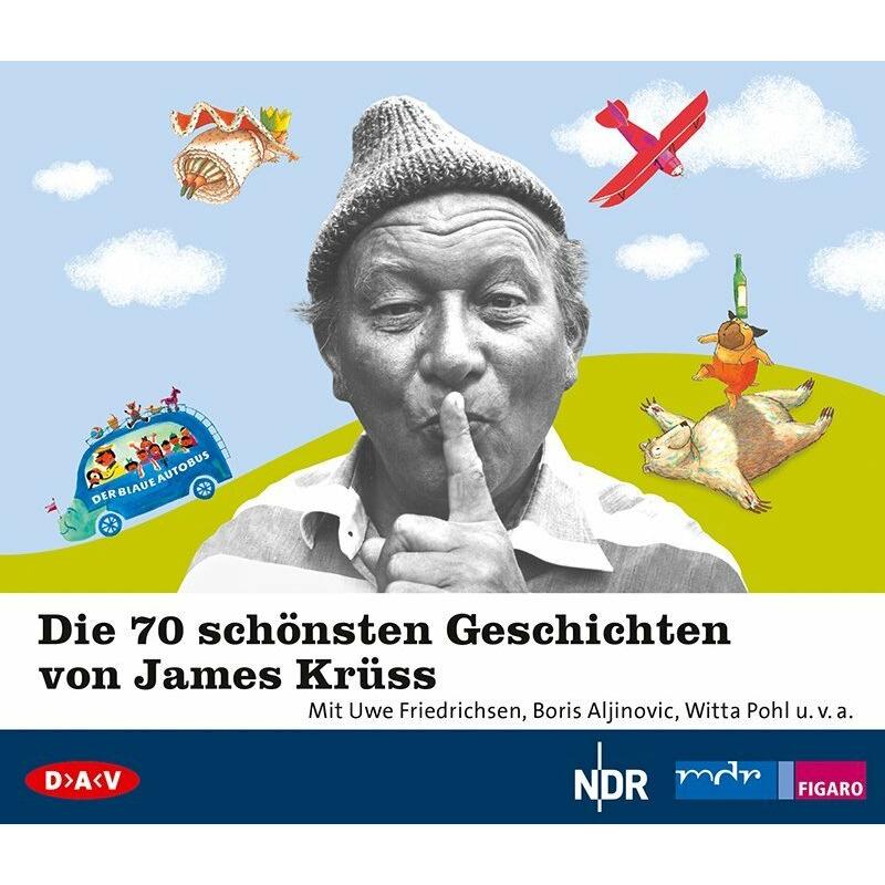 Thumbnail - Die 70 schönsten Geschichten von James Krüss, Hörbücher von Witta Pohl, Wolfgang Völz, Boris Aljinovic, Uwe Friedrichsen...