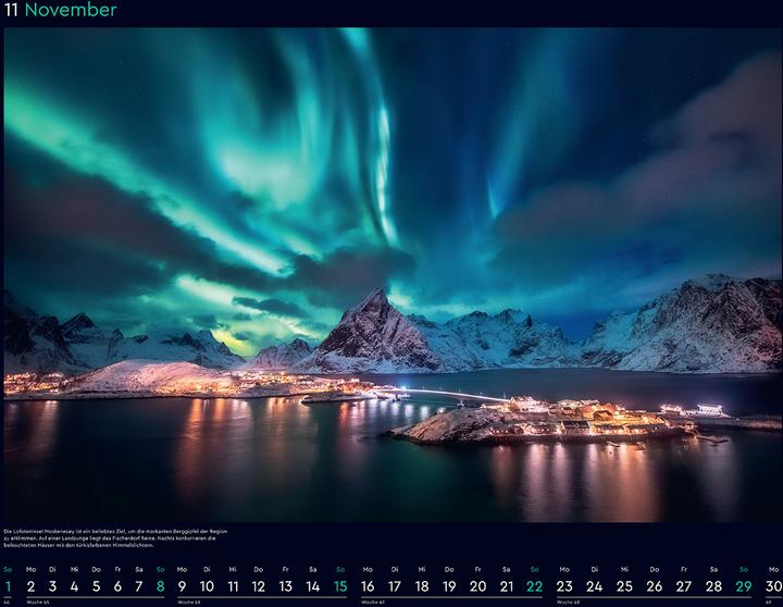 Produktbild Polarlichter - Wandkalender 2026 (60 x 45 cm)