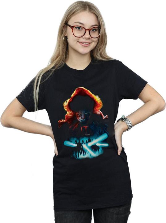 Immagine prodotto Universal Textiles Poster Flashlights Maglietta Ampia Donna (4XL)