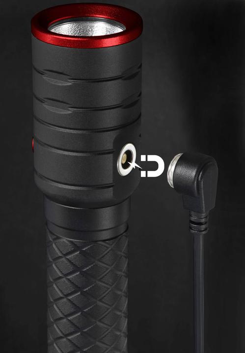 Produktbild Toolcraft Taschenlampe mit Stroboskopmodus Li-Ionen Akkus 1000 lm 5.5 h 155 g (13.80 cm, 1000 lm)