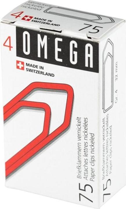 Actual product image Omega Paper clips (75 x)