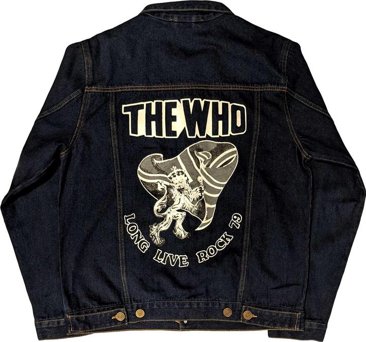 Produktbild Music Brand Erwachsene Long Live Rock Denim Jacke (S)