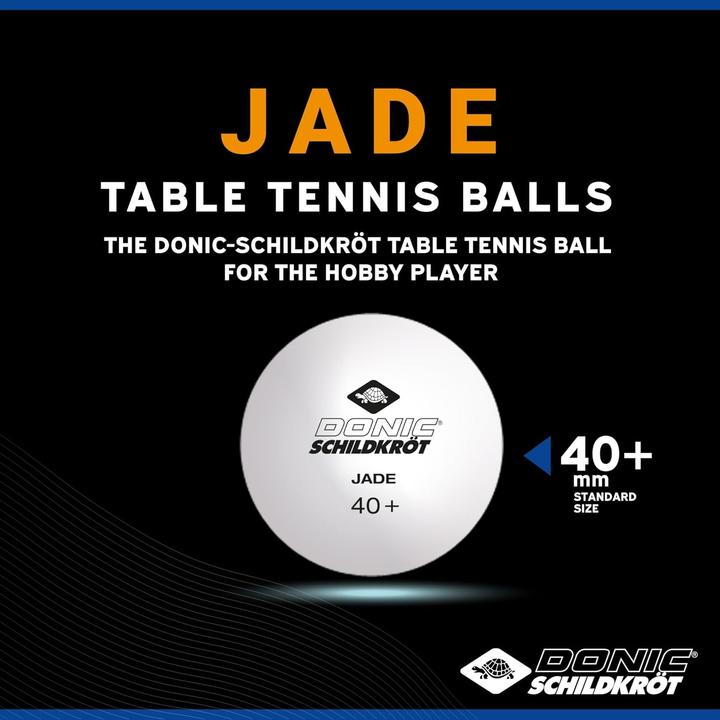 Immagine prodotto Donic Schildkröt Palle da tennis da tavolo 144 pezzi. Giada Poly 40+ (144 pz.)