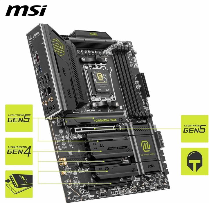 Produktbild MSI MAG X870E TOMAHAWK WiFi (AM5, AMD X870E, ATX)