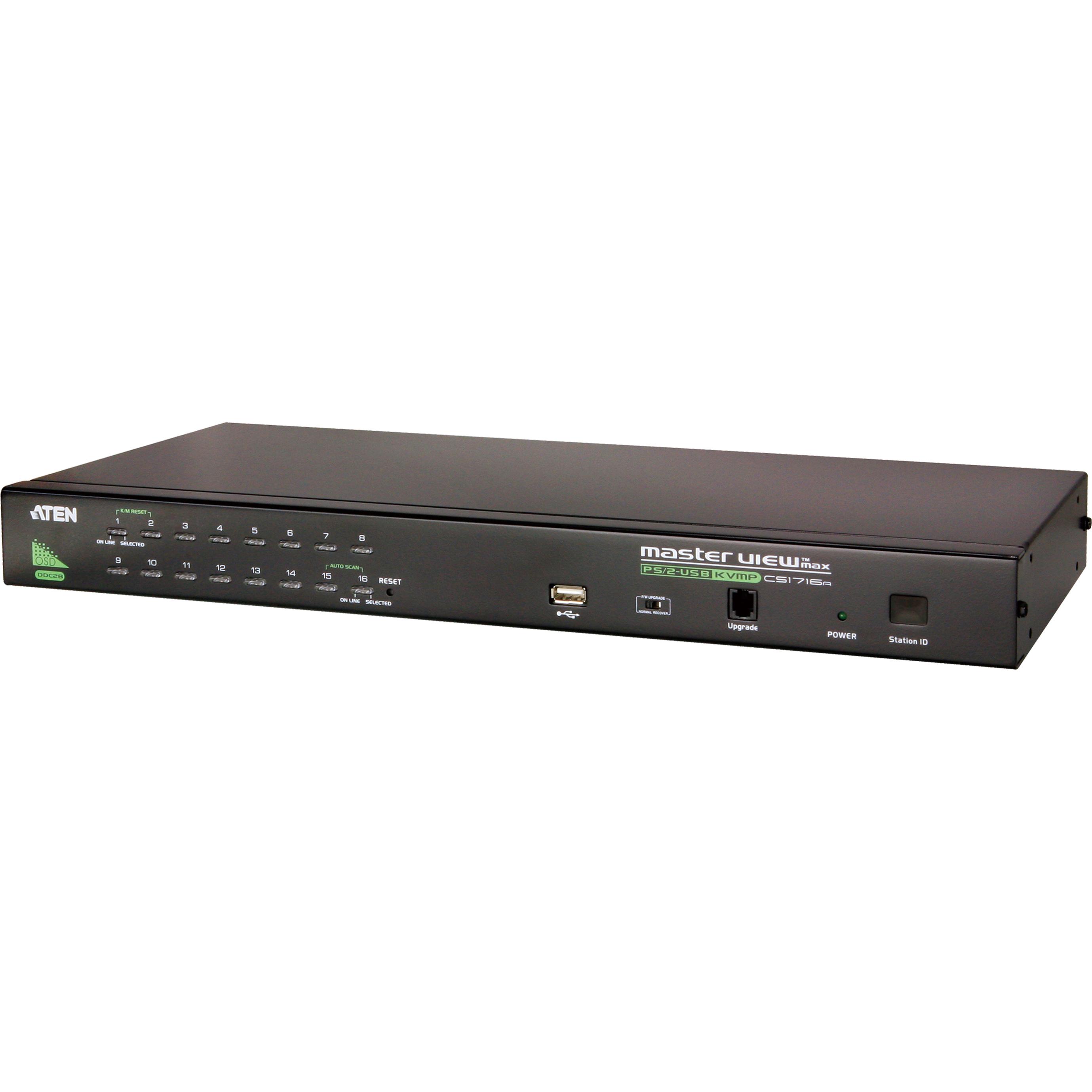 Aten Nero Cs1716a: 16 Porte Vga/Ps2/Usb, Switch Kvm,