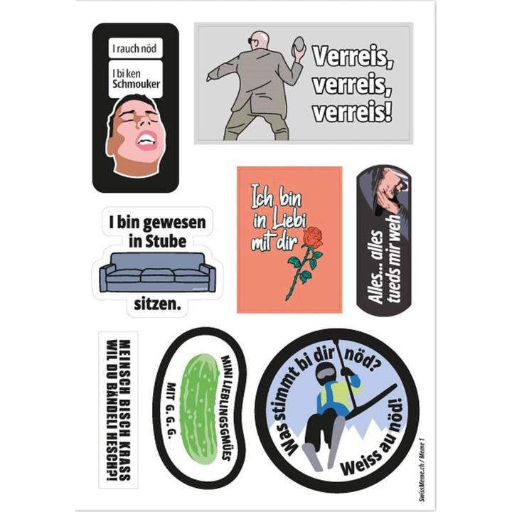 Produktbild SwissMeme Stickerbogen