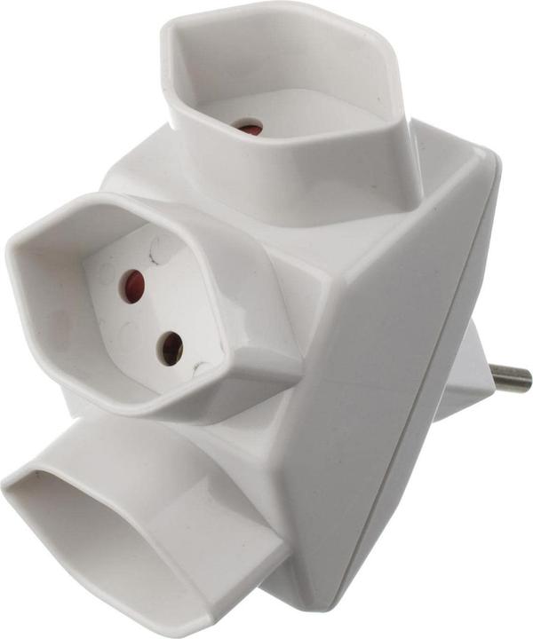 Brennenstuhl Spina di diramazione 3 volte a stella (Tipo 13, 3x)