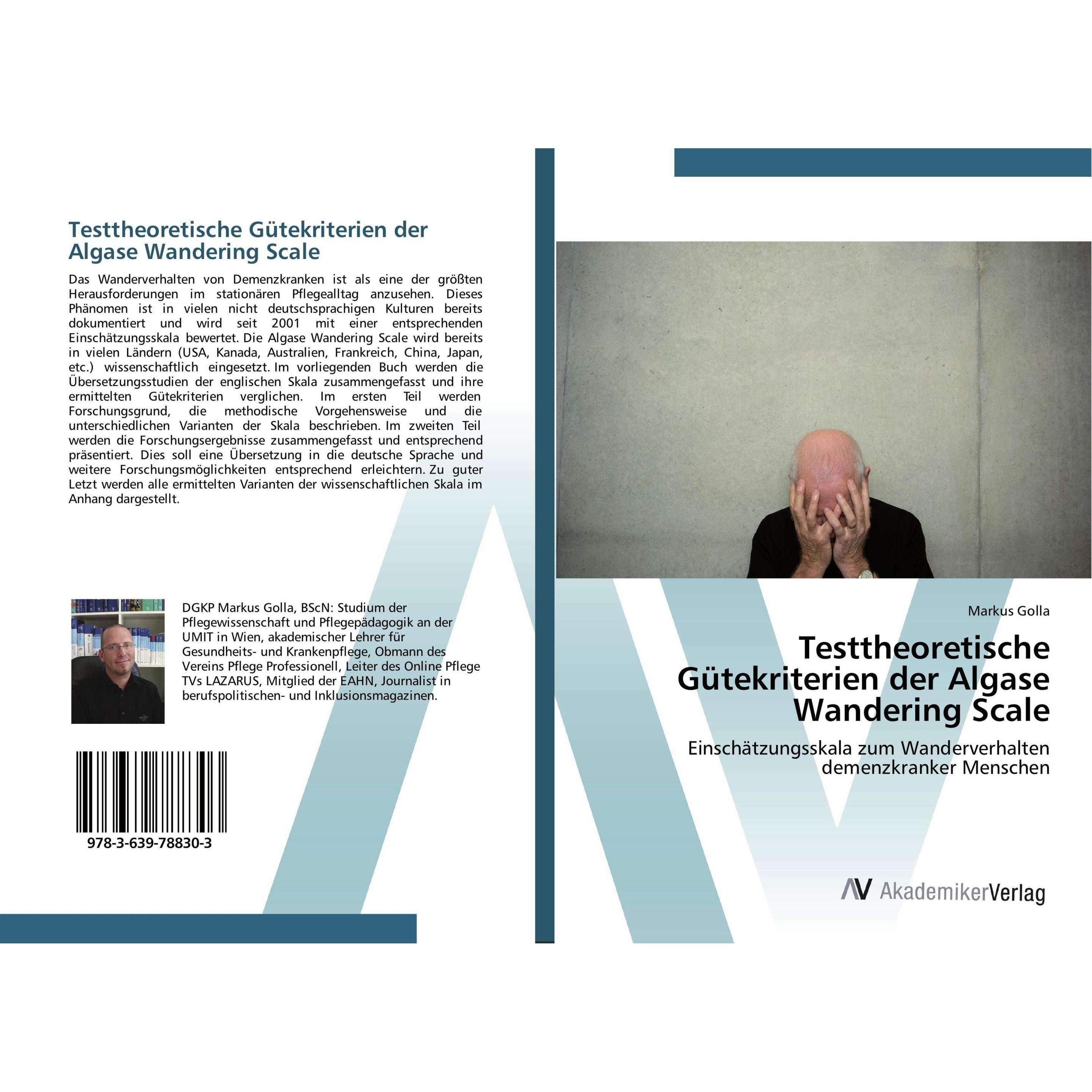 Testtheoretische Gütekriterien der Algase Wandering Scale, Fachbücher von Markus Golla
