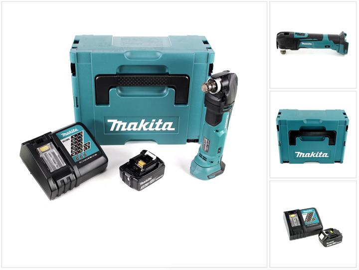 Produktbild Makita DTM 51 RF1J 18V Li-Ion Akku Multifunktionswerkzeug im Makpac + 1x 3,0 Ah Li-Ion Akku + Akku S