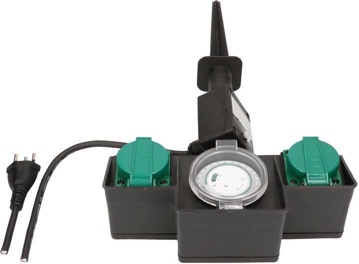 Actual product image Max Hauri Garden spike 2x type 13 with timer IP44