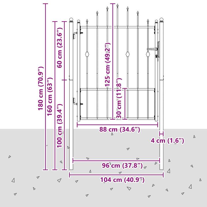 Produktbild vidaXL Zauntor