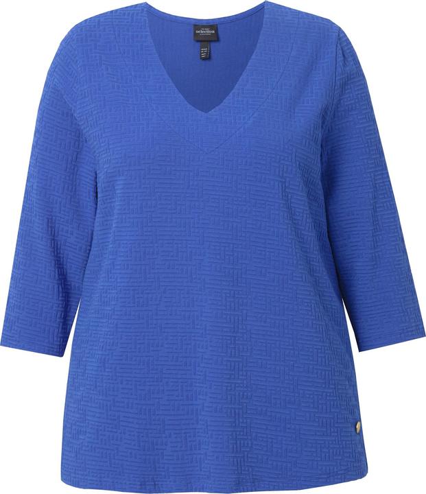 Produktbild Ulla Popken Shirt, A-Linie, V-Ausschnitt, 3/4-Arm (50, 52)