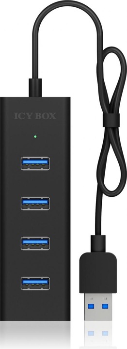 Immagine prodotto Icy Box ICYBOX IB-HUB1409-U3 Hub USB 3.0 a 4 porte, nero (USB-A, 4 Porti)