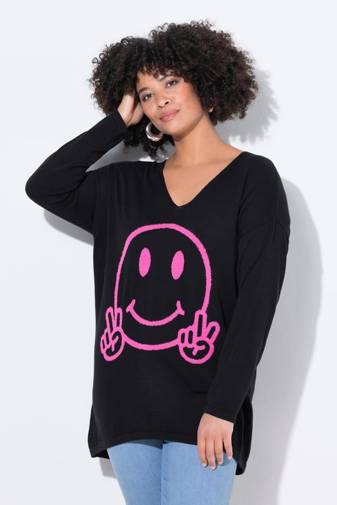 Produktbild Angel of Style Pullover, oversized, Smiley (58)