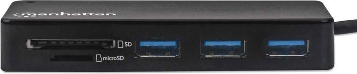 Actual product image Manhattan USB 3.0 with card reader (USB-C, 3 Ports)