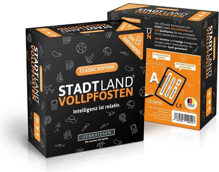Image du produit Denkriesen Stadt Land Vollpfosten - Jeu de cartes Classic (d) (Allemand, 3 - 6 Joueur)