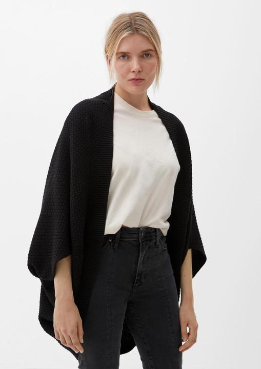 Produktbild s.Oliver Indoor-Poncho Poncho aus Baumwollmix (One Size)