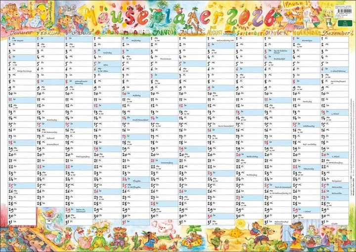 Produktbild Wandplaner Wilde Mäuse 2026