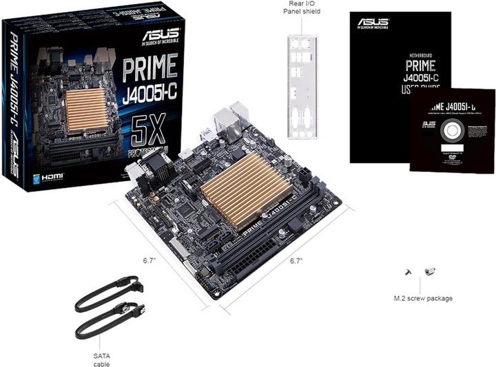 Actual product image ASUS PRIME J4005I-C (Mini-ITX)